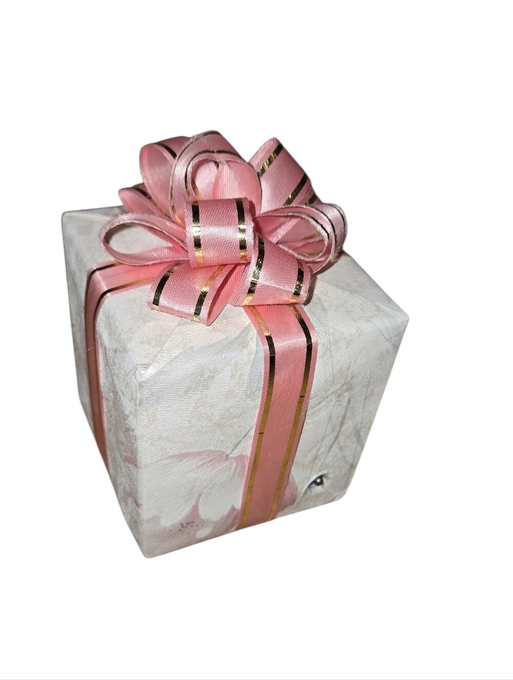 Vintage Pretti-Pak Music Box Floral Gift Shape Retro Antique Collectible Song